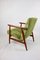 Grüner Vintage Sessel aus Samt, 1970er 9