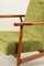 Fauteuil Vintage Vert en Velours, 1970s 5