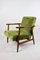 Grüner Vintage Sessel aus Samt, 1970er 6