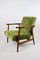 Vintage Green Easy Chair in Velvet, 1970s 6