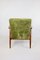 Grüner Vintage Sessel aus Samt, 1970er 8