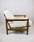 Vintage Armchair in White Ivory, 1970s, Image 2