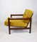 Vintage Armchair in Yellow Olive, 1970s 9