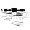 Set de 8 Chaises Cantilever Mart Stam Bauhaus Noires et Chrome S 43 par Thonet , 2000s, Set de 8 4