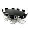Büro-Besprechungsraum- oder Konferenzraum-Set mit 8 Mart Stam Thonet S 43 Stühlen passend zu einem großen Tisch im Milo Baughman Stil von Mart Stam & Marcel Breuer für Thonet, 2000er, 9 . Set 2