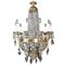 Golden Bronze Chandelier in Crystal, 1960s, Image 3