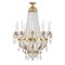 Golden Bronze Chandelier in Crystal, 1960s, Image 1