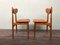 Italian Scandinavian Style Dining Chairs in Beech and Skai, 1950s, Set of 2 16