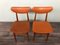 Italian Scandinavian Style Dining Chairs in Beech and Skai, 1950s, Set of 2 10