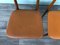 Italian Scandinavian Style Dining Chairs in Beech and Skai, 1950s, Set of 2 8