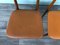 Italian Scandinavian Style Dining Chairs in Beech and Skai, 1950s, Set of 2, Image 8