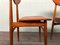 Italian Scandinavian Style Dining Chairs in Beech and Skai, 1950s, Set of 2 6