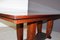 Art Deco Mahogany and Marble Dining Table, 1930s 6