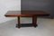Art Deco Mahogany and Marble Dining Table, 1930s 1