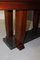 Art Deco Mahogany and Marble Dining Table, 1930s 7