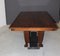Art Deco Mahogany and Marble Dining Table, 1930s 16