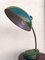 Vintage Desk Lamp in Green Enamel, 1950s 2