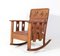 Arts & Crafts Mission Rocking Chair in Oak, 1900s, Image 2