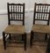 Vintage Lancashire Spindle Back Farmhouse Kitchen Dining Chairs, 1890s, Set of 4 5