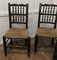 Vintage Lancashire Spindle Back Farmhouse Kitchen Dining Chairs, 1890s, Set of 4, Image 5