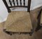 Vintage Lancashire Spindle Back Farmhouse Kitchen Dining Chairs, 1890s, Set of 4 3