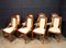 French Art Deco Dining Chairs in Walnut, 1920s, Set of 8 3