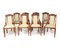 French Art Deco Dining Chairs in Walnut, 1920s, Set of 8 1