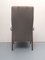 Grauer Vintage Armlehnstuhl mit hoher Rückenlehne, 1965 11