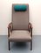 Vintage High-Back Armchair in Gray, 1965 2