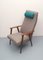 Vintage High-Back Armchair in Gray, 1965 15