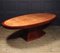 Large French Art Deco Oval Table, 1930s 10