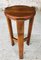 Wood Barstool with Fins on Tripod Legs, 1970s, Image 15