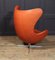 Chaise Egg en Cuir par Fritz Hansen, 1966 10