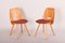 Mid-Century Beech Dining Chairs attributed to František Jirák for Tatra Nabykov, Slovakia, 1950s, Set of 5 1