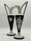 Italian Art Deco Black and White Amphorae, Set of 2 5