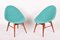 Mid-Century Upholstered Beech Chairs attributed to Miroslav Navrátil, Former Czechoslovakia, 1960s, Set of 2 1