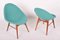 Mid-Century Upholstered Beech Chairs attributed to Miroslav Navrátil, Former Czechoslovakia, 1960s, Set of 2 2