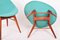 Mid-Century Upholstered Beech Chairs attributed to Miroslav Navrátil, Former Czechoslovakia, 1960s, Set of 2, Image 6