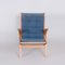 Mid-Century Upholstered Ash Lounge Chairs attributed to Jan Vaněk, Former Czechoslovakia, 1950s, Set of 2 14