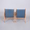 Mid-Century Upholstered Ash Lounge Chairs attributed to Jan Vaněk, Former Czechoslovakia, 1950s, Set of 2, Image 19