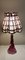 Belgian Table Lamp in Glass with Sequined Shade from Christalleries De Val St Lambert, 1970s, Image 3