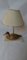 Lámpara de mesa en forma de pato francesa vintage de latón con base de travertino, 1970, Imagen 25