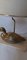 Französische Vintage Enten Tischlampe aus Messing auf Travertinfuß, 1970 20