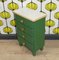 Small Green Hallway Chest of Drawers, 1930s 1