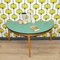 Demi Lune Console Table in Formica and Wood, 1950s 7