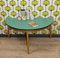 Table Console Demi Lune en Formica et Bois, 1950s 2