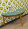 Demi Lune Console Table in Formica and Wood, 1950s 8