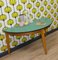 Table Console Demi Lune en Formica et Bois, 1950s 8