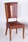 Jules Leleu zugeschriebene Art Deco Stühle aus Buche, Frankreich, 1920er, 2er Set 8