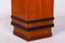 Art Deco Pedestal in Beech and Oak Veneer, Former Czechoslovakia, 1920s 3